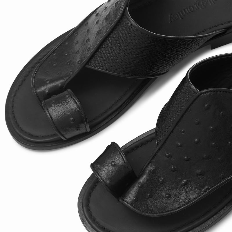 Sandały Russell And Bromley Arabian Męskie Czarne | MKF3695GX