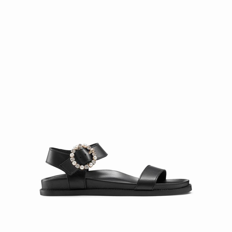 Sandały Russell And Bromley Ariel Damskie Czarne | BQW9449MS