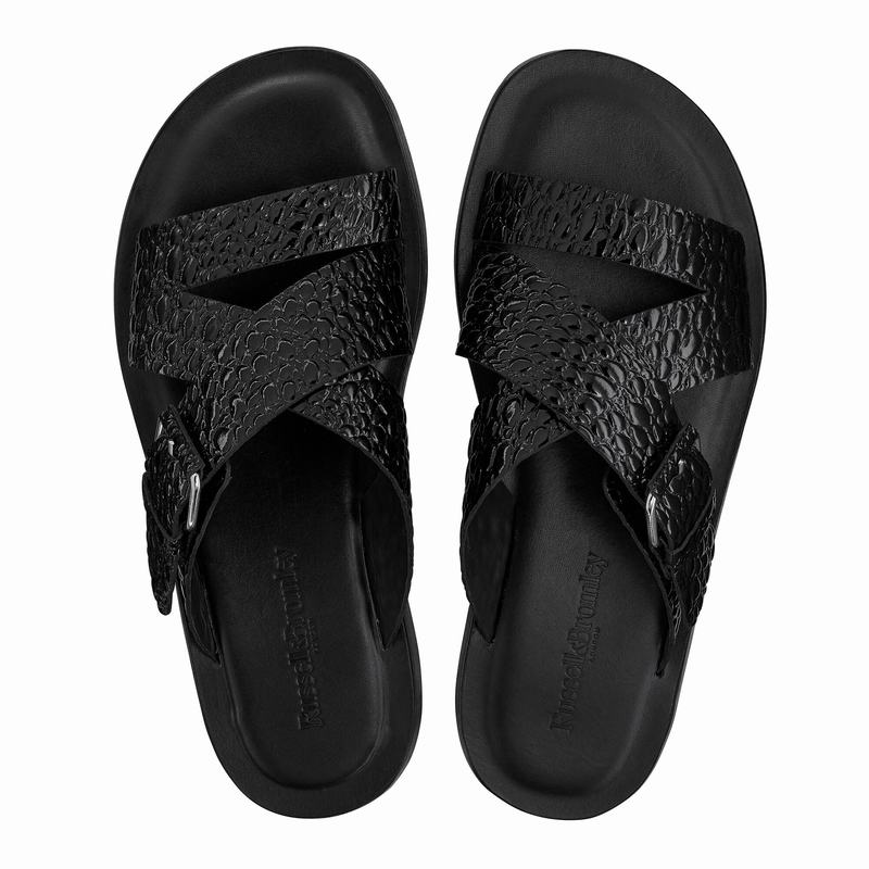 Sandały Russell And Bromley Bucklebury Męskie Czarne | ONJ1937QT