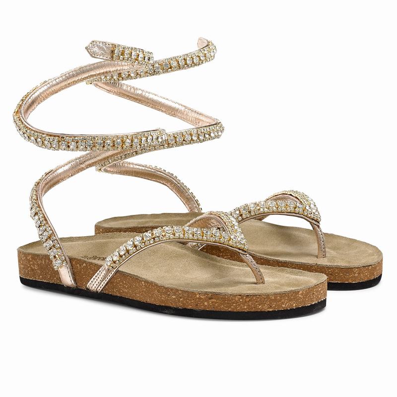 Sandały Russell And Bromley Charmer Damskie Metallic | TTJ5932LS
