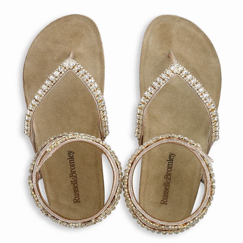 Sandały Russell And Bromley Charmer Damskie Metallic | TTJ5932LS
