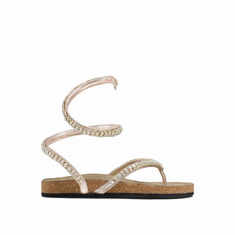 Sandały Russell And Bromley Charmer Damskie Metallic | TTJ5932LS