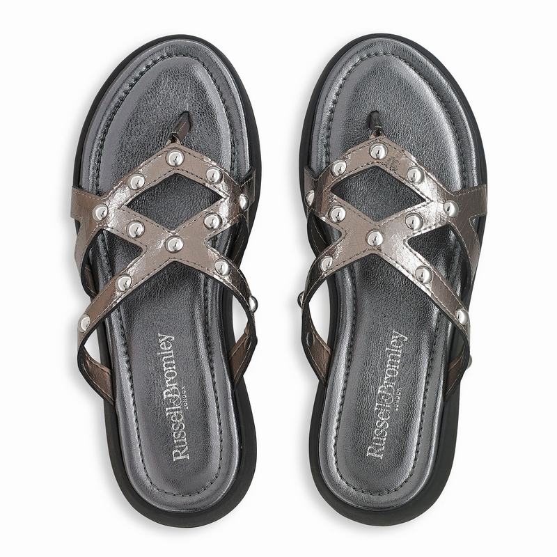 Sandały Russell And Bromley Crossfit Damskie Metallic | MDO7853JS