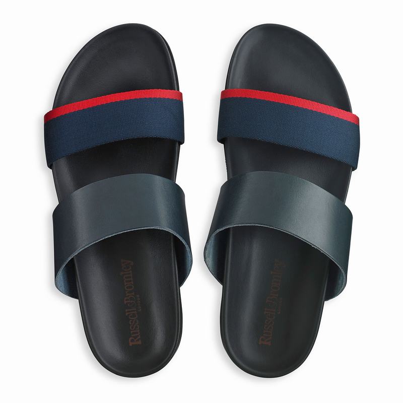 Sandały Russell And Bromley Fab Line Męskie Niebieskie | ZUG2871HC
