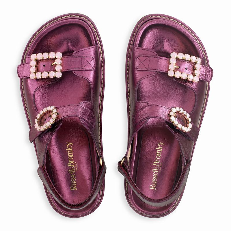 Sandały Russell And Bromley Glamour Damskie Fioletowe | FQQ2652MZ