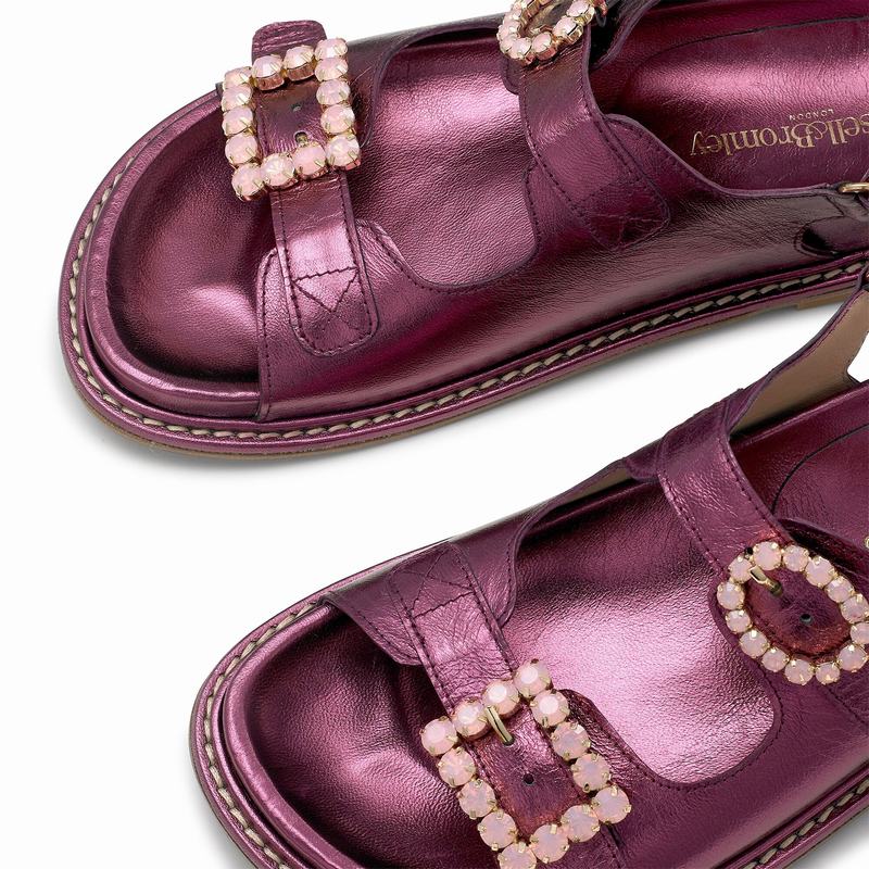 Sandały Russell And Bromley Glamour Damskie Fioletowe | FQQ2652MZ