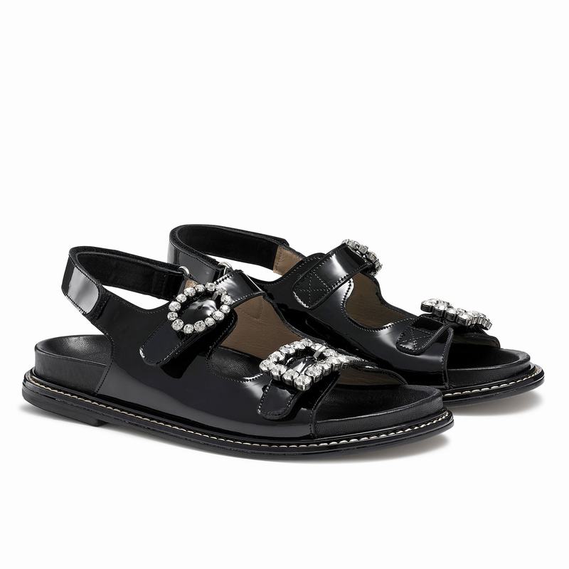 Sandały Russell And Bromley Glamour Damskie Czarne | UUI6920VM