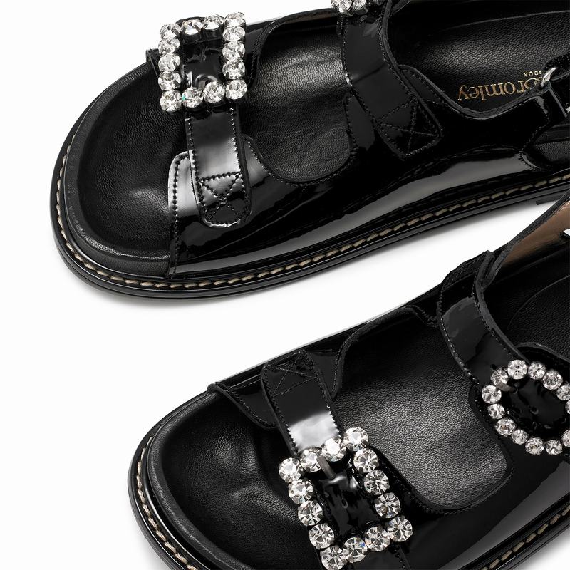 Sandały Russell And Bromley Glamour Damskie Czarne | UUI6920VM