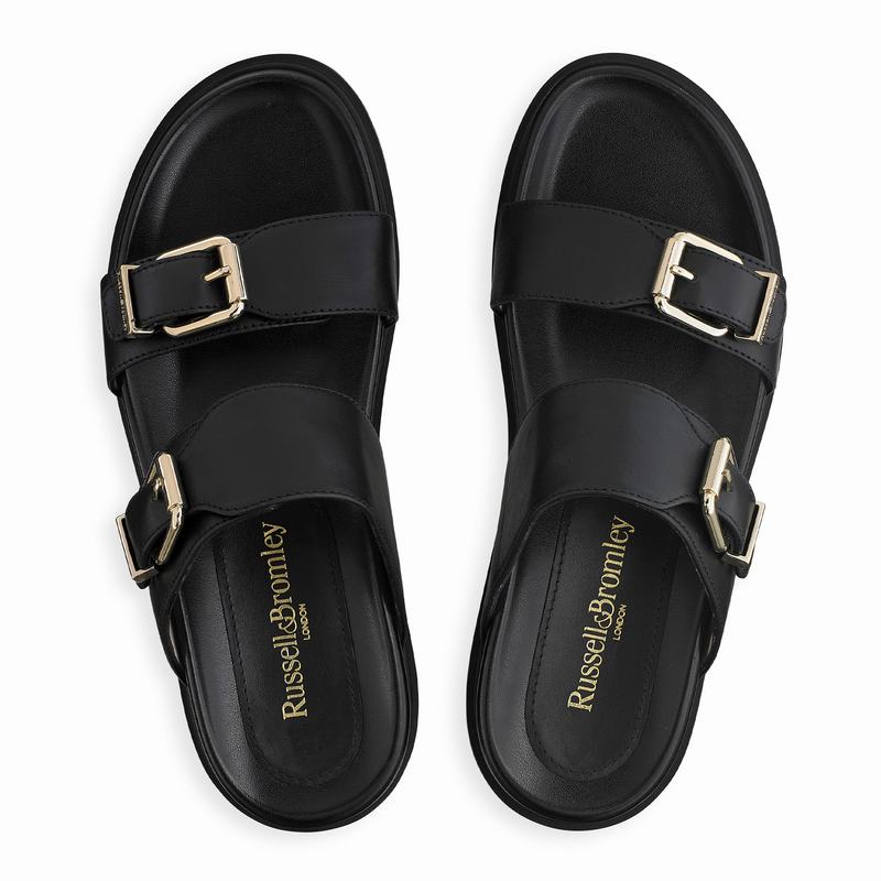 Sandały Russell And Bromley Island Damskie Czarne | NFJ3659LZ