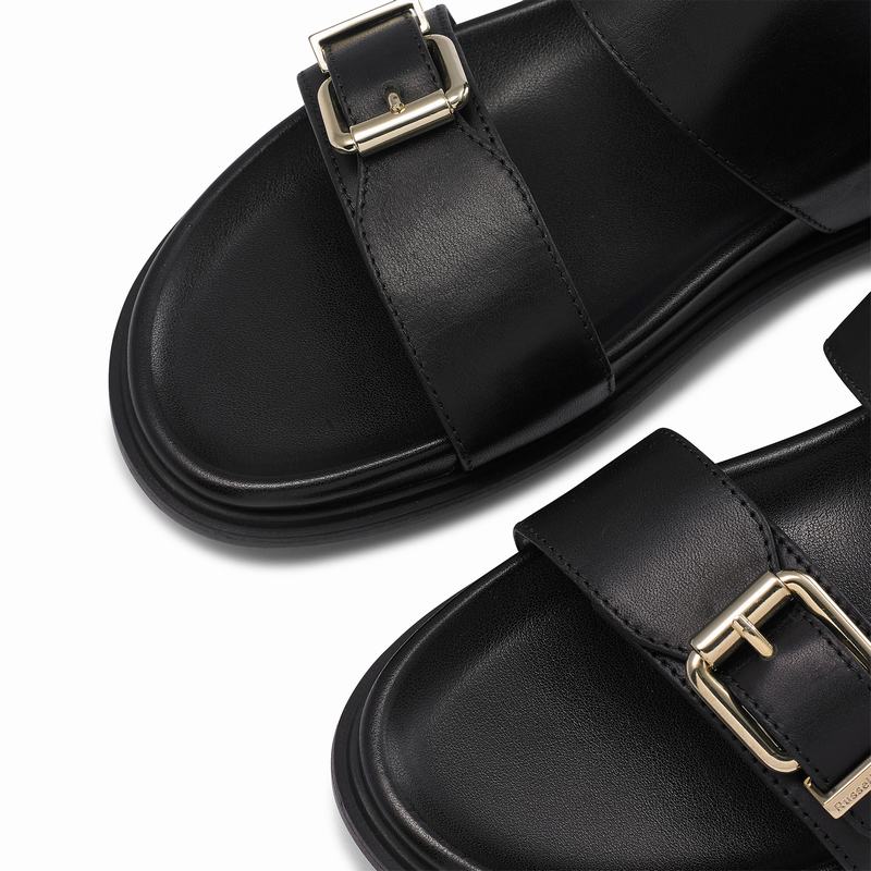 Sandały Russell And Bromley Island Damskie Czarne | NFJ3659LZ