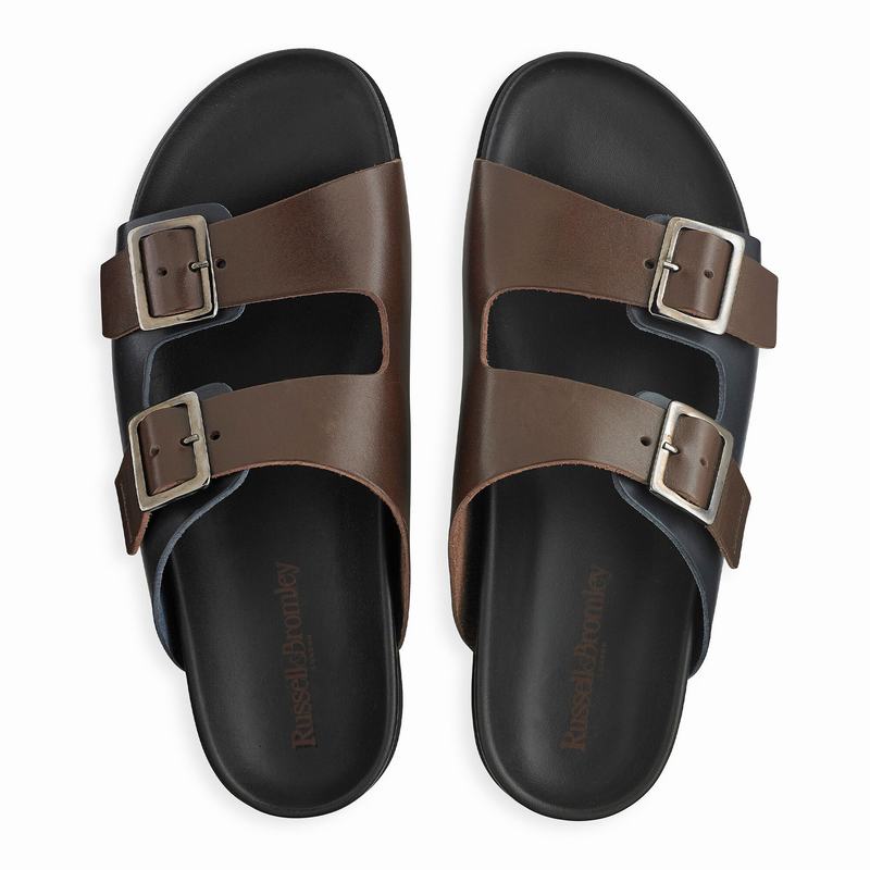 Sandały Russell And Bromley Islander Męskie Brązowe | OCD122ZS