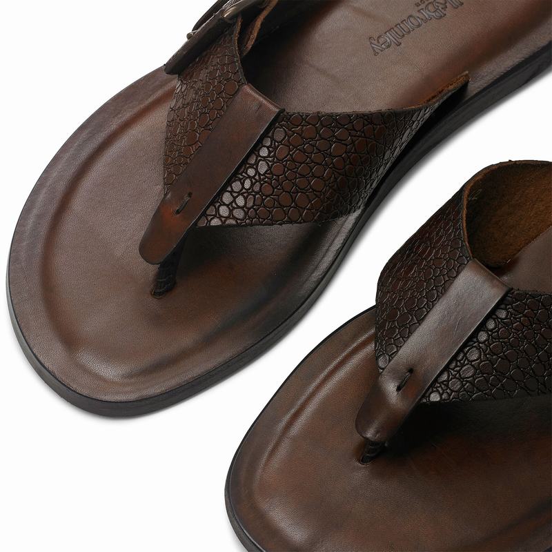 Sandały Russell And Bromley Klamry Up Męskie Brązowe | RQX10056KD