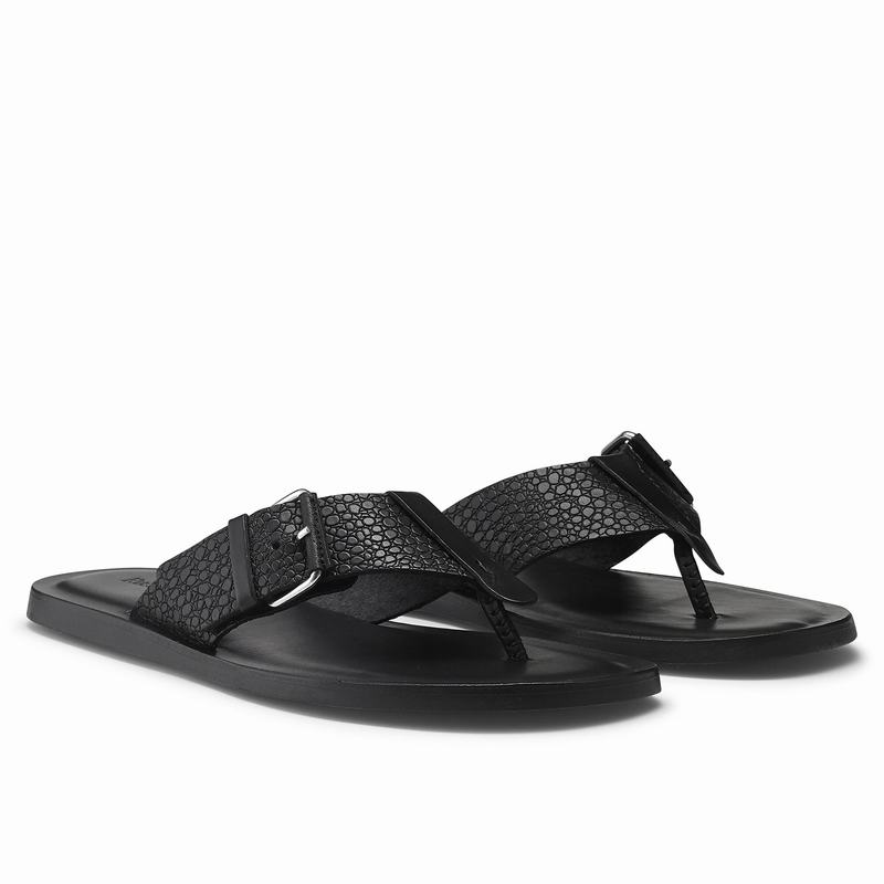 Sandały Russell And Bromley Klamry Up Męskie Czarne | THS8089HN