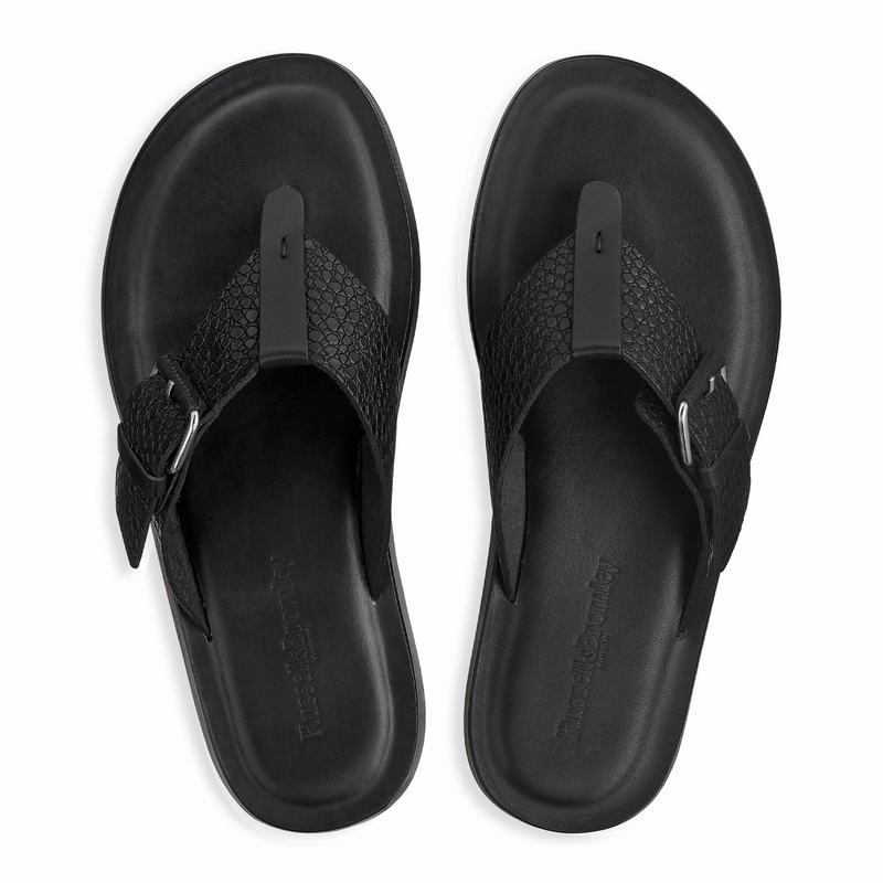 Sandały Russell And Bromley Klamry Up Męskie Czarne | THS8089HN