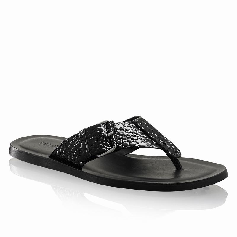 Sandały Russell And Bromley Klamry Up Męskie Czarne | ZBB6640HL