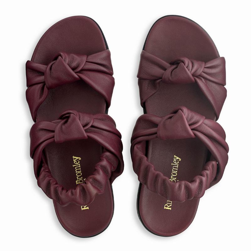 Sandały Russell And Bromley Knottie Damskie Czerwone | ALO6814AE