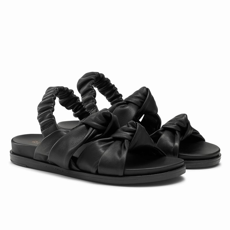 Sandały Russell And Bromley Knottie Damskie Czarne | ECJ10076YT