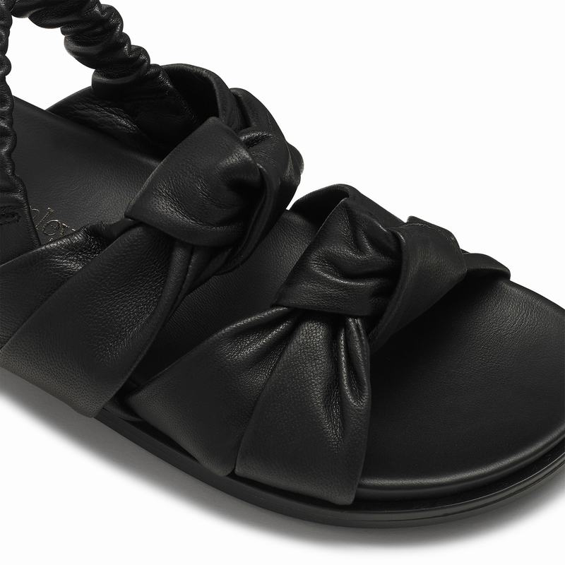 Sandały Russell And Bromley Knottie Damskie Czarne | ECJ10076YT