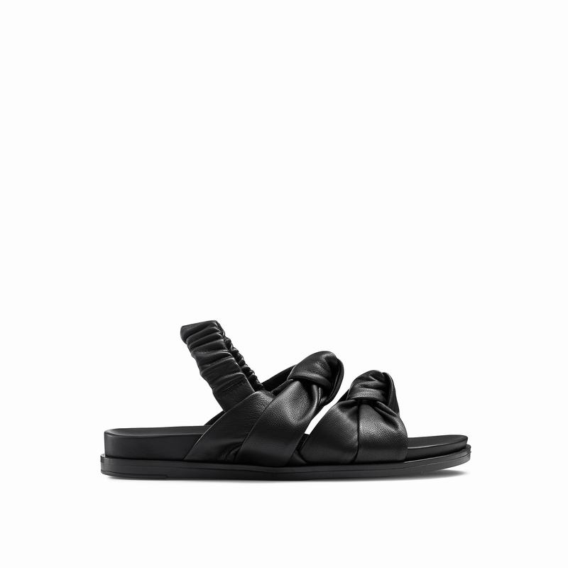 Sandały Russell And Bromley Knottie Damskie Czarne | ECJ10076YT