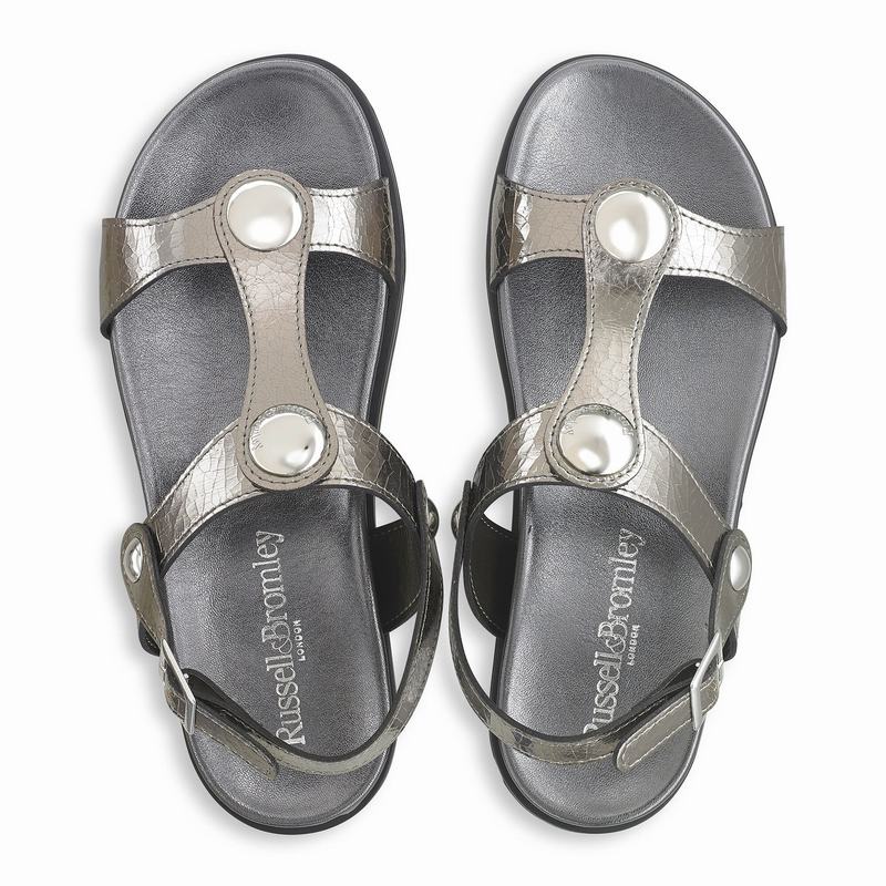 Sandały Russell And Bromley Laura Damskie Metallic | RLO3453JY