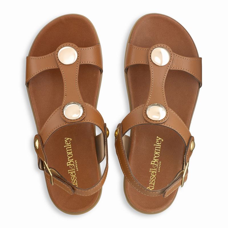 Sandały Russell And Bromley Laura Damskie Brązowe | ZQK8761XO