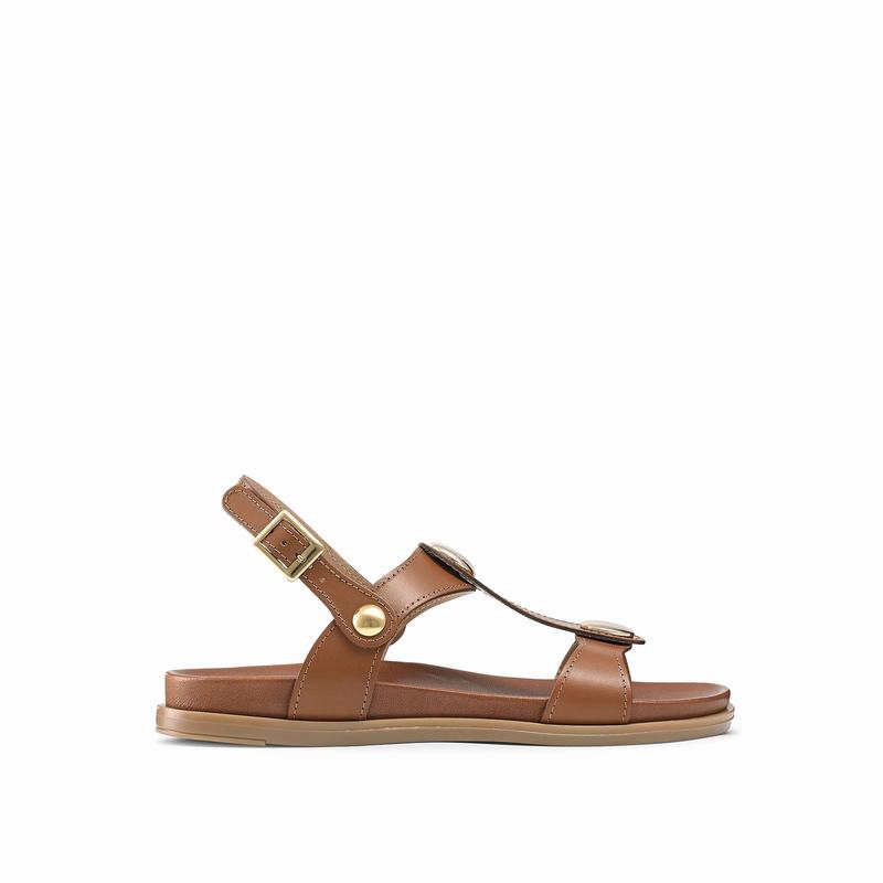 Sandały Russell And Bromley Laura Damskie Brązowe | ZQK8761XO