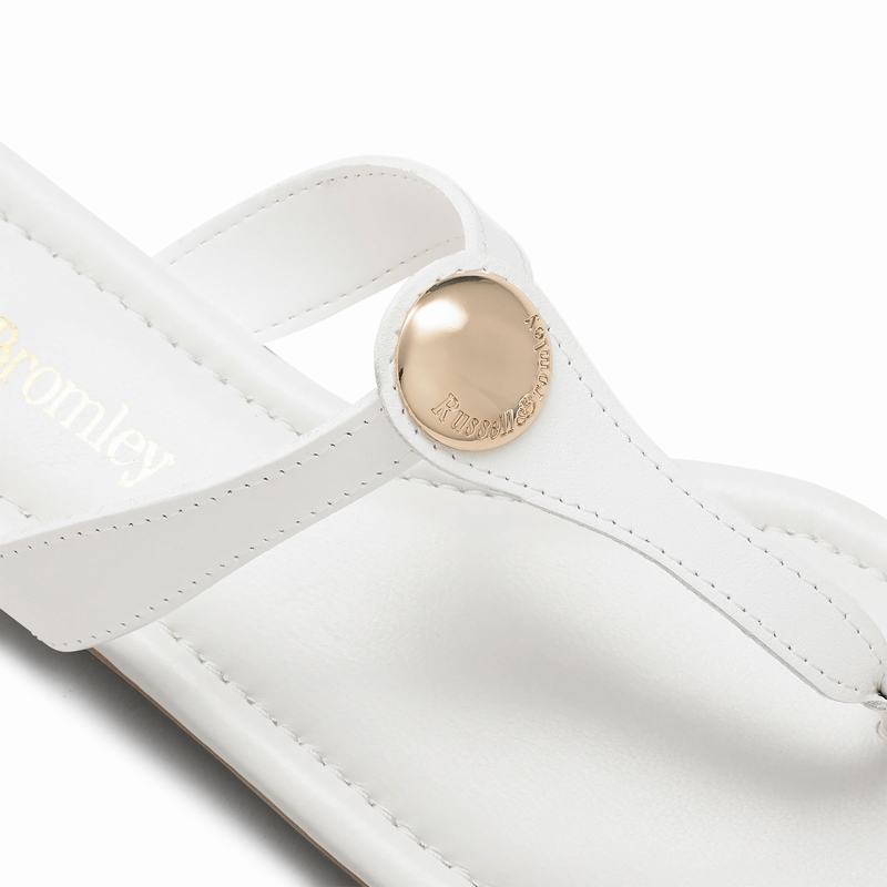 Sandały Russell And Bromley Lauretta Damskie Białe | KUX5010UE