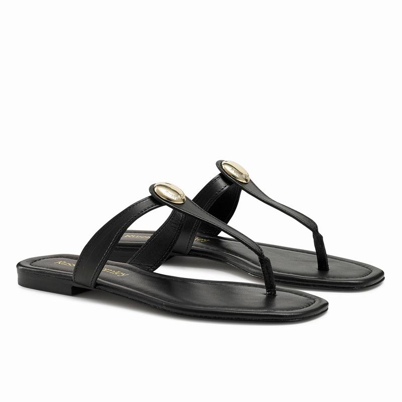 Sandały Russell And Bromley Lauretta Damskie Czarne | QHD1839ZS