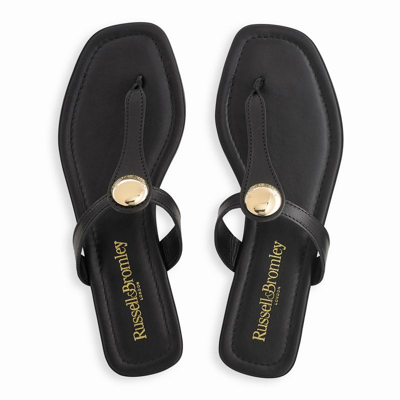Sandały Russell And Bromley Lauretta Damskie Czarne | QHD1839ZS
