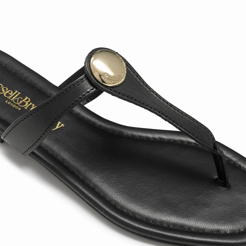 Sandały Russell And Bromley Lauretta Damskie Czarne | QHD1839ZS