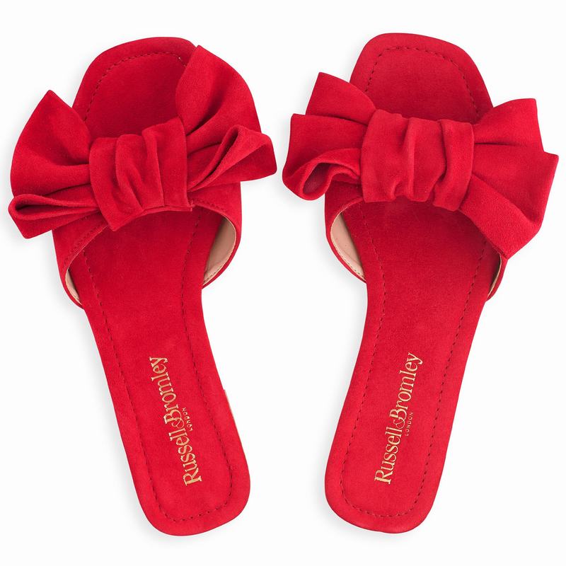 Sandały Russell And Bromley Minnie Damskie Czerwone | RZQ2483HD