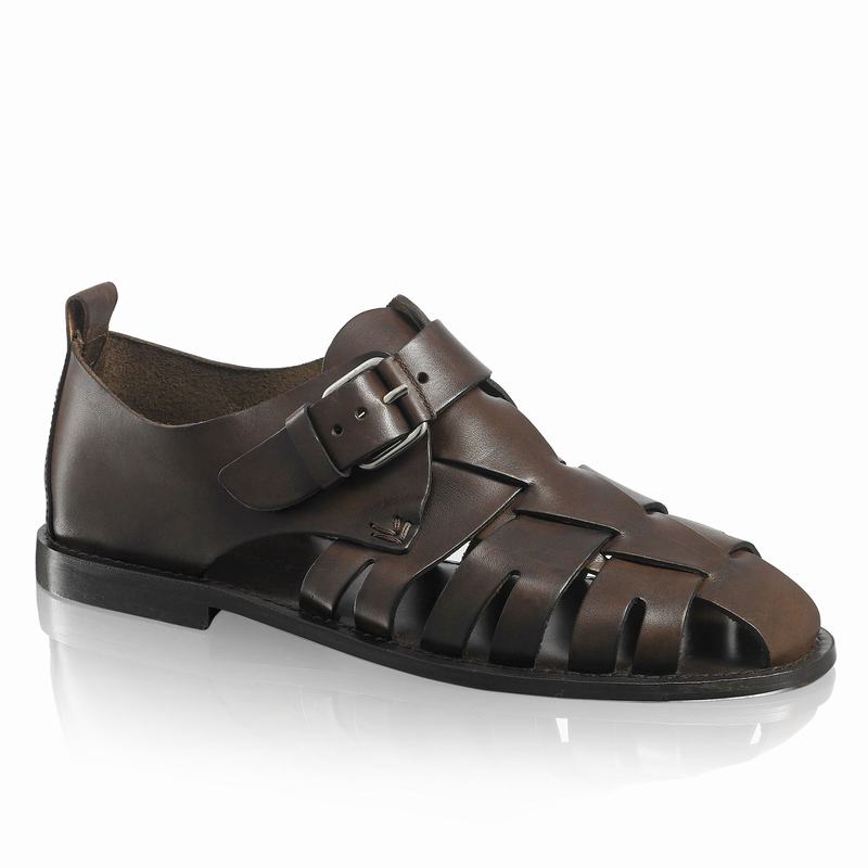 Sandały Russell And Bromley Neptune Męskie Brązowe | NYG1035LA
