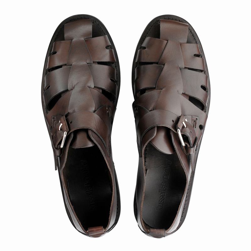 Sandały Russell And Bromley Neptune Męskie Brązowe | NYG1035LA
