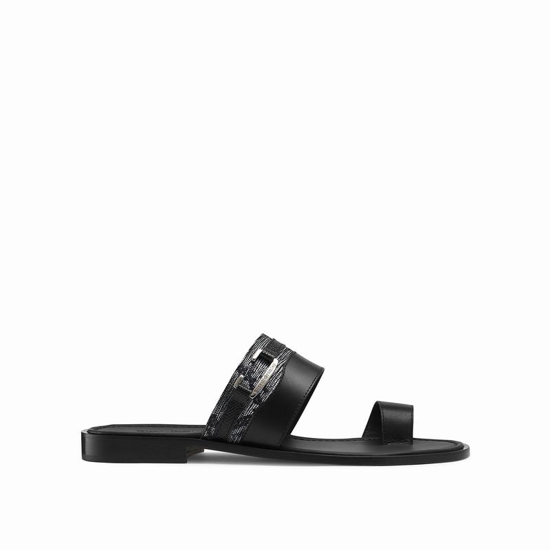 Sandały Russell And Bromley Oasis Męskie Czarne | TNY4853GD