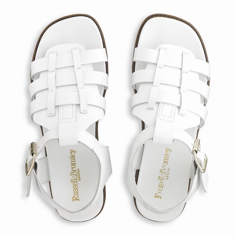 Sandały Russell And Bromley Portland Damskie Białe | HVF4312PE