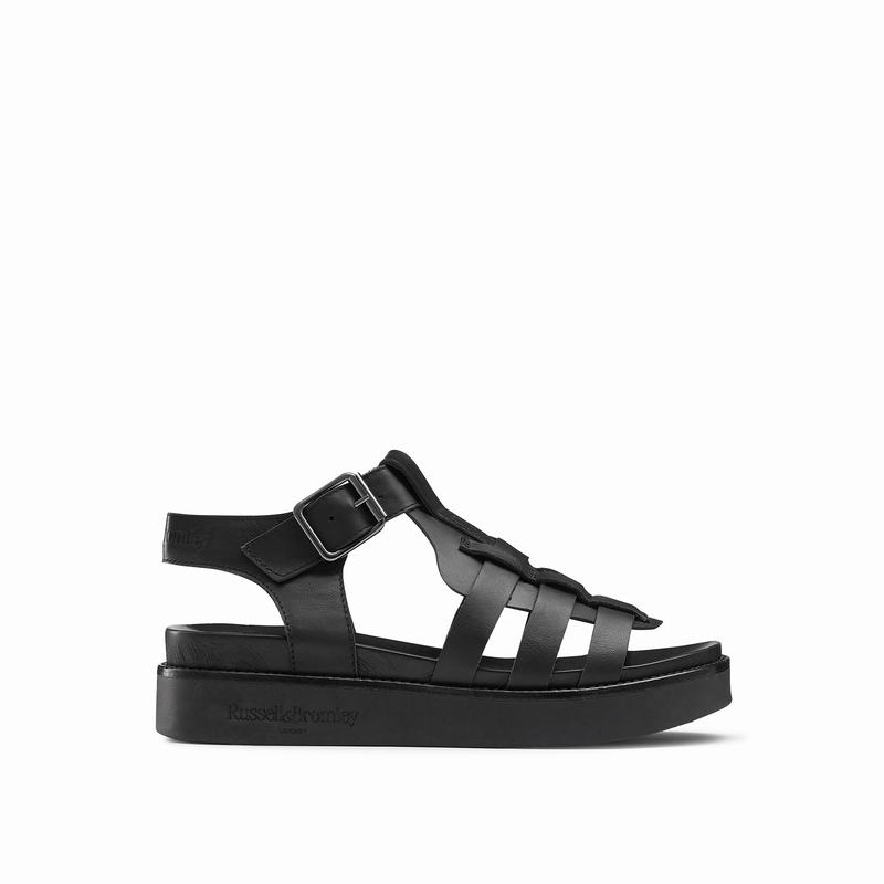 Sandały Russell And Bromley Portland Damskie Czarne | ONY5544CX