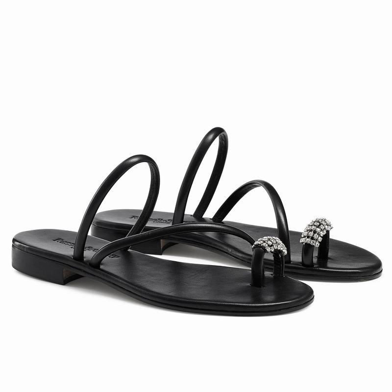 Sandały Russell And Bromley Quartz+ Damskie Czarne | EUU9736SB