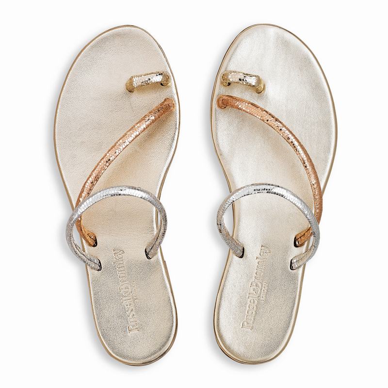 Sandały Russell And Bromley Quartz Damskie Metallic | SNK283KW
