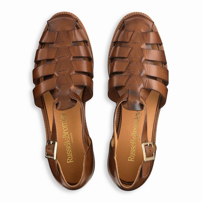 Sandały Russell And Bromley Siracuse Damskie Brązowe | CYA2954NX
