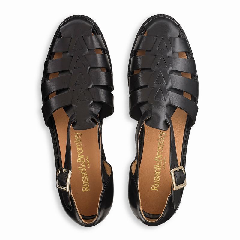 Sandały Russell And Bromley Siracuse Damskie Czarne | OZK9090FC