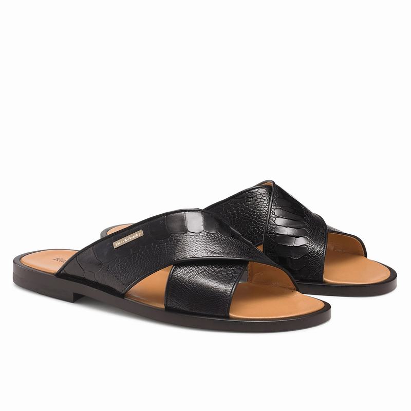 Sandały Russell And Bromley Taranto Męskie Czarne | MLV9745BU