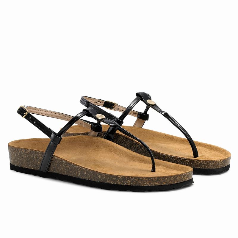 Sandały Russell And Bromley Teebird Damskie Czarne | JCR1848IQ