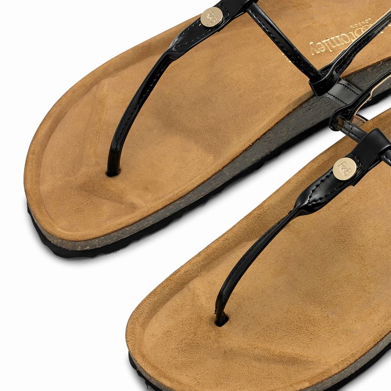 Sandały Russell And Bromley Teebird Damskie Czarne | JCR1848IQ