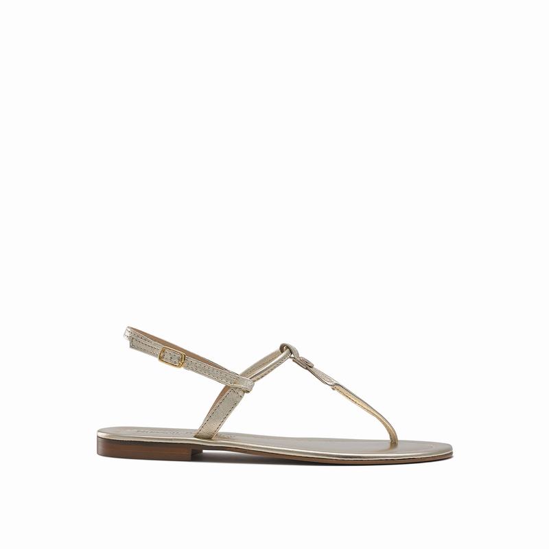 Sandały Russell And Bromley Thongbird Damskie Metallic | DLE1086DC