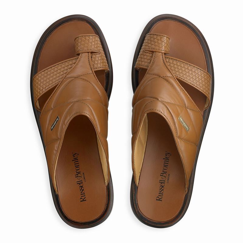 Sandały Russell And Bromley Vernazza Męskie Brązowe | LBS6893OT