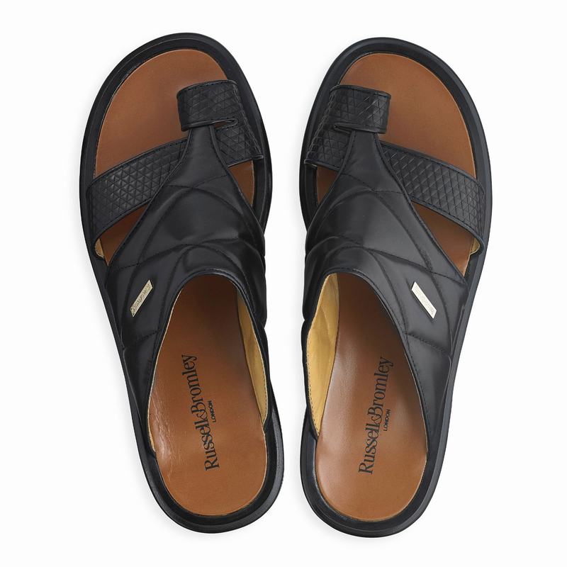 Sandały Russell And Bromley Vernazza Męskie Czarne | NIW4169VN