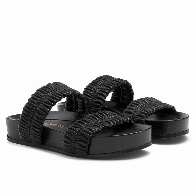 Sandały na Koturnie Russell And Bromley Busybee Damskie Czarne | DXF6313HK