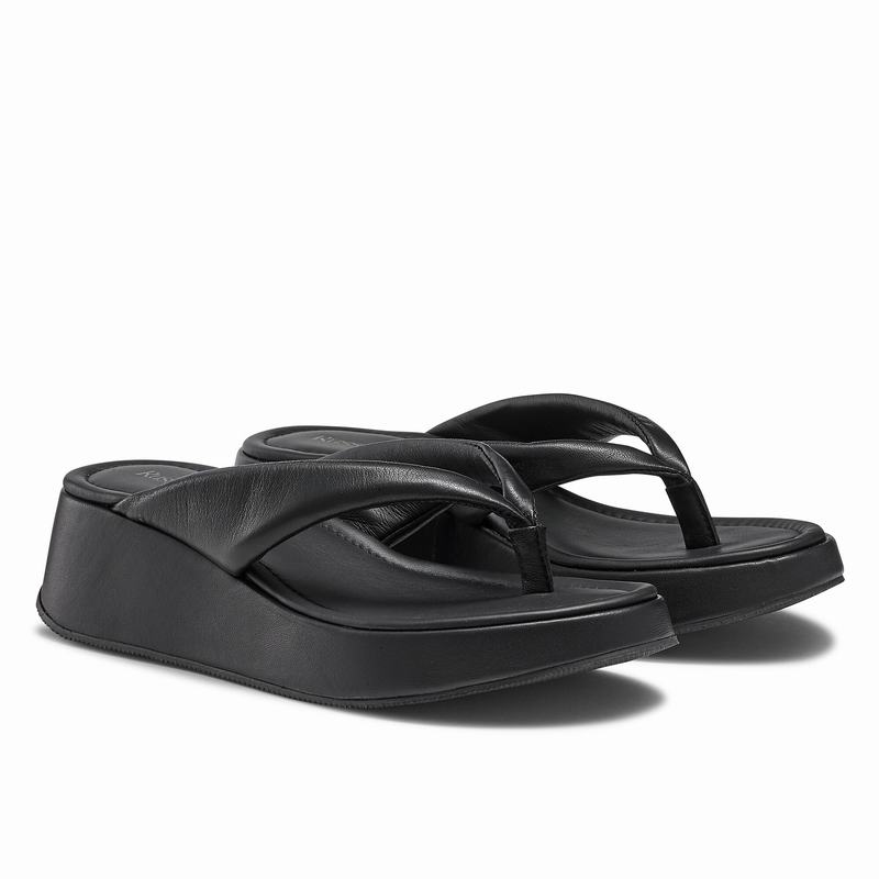 Sandały na Koturnie Russell And Bromley Hoxton Damskie Czarne | FPS6594EG