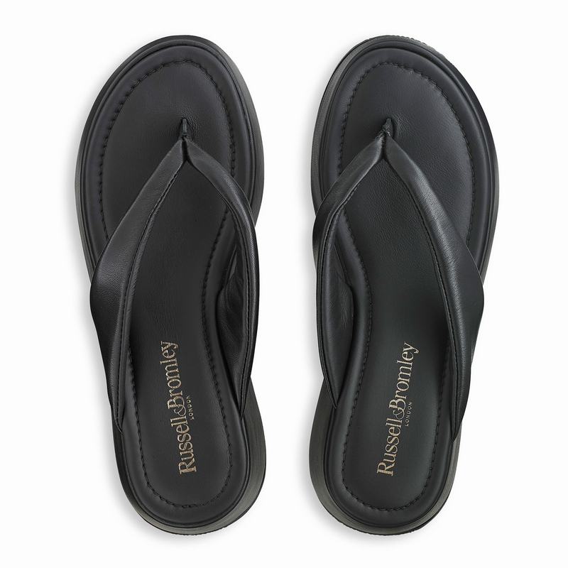 Sandały na Koturnie Russell And Bromley Hoxton Damskie Czarne | FPS6594EG