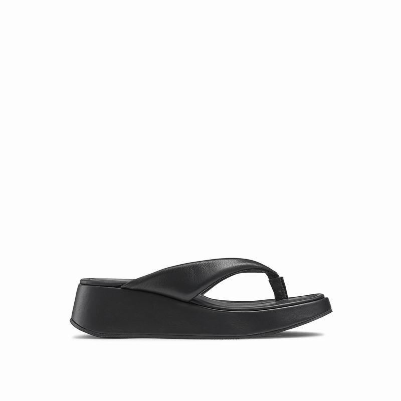 Sandały na Koturnie Russell And Bromley Hoxton Damskie Czarne | FPS6594EG